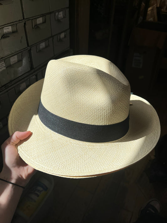 Womens Straw Fedora Handmade