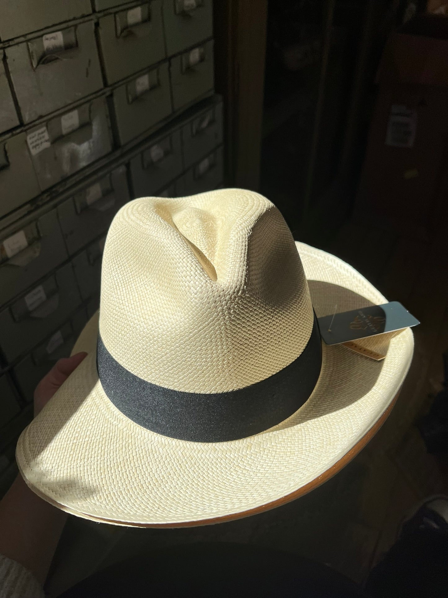 Womens Straw Fedora Handmade