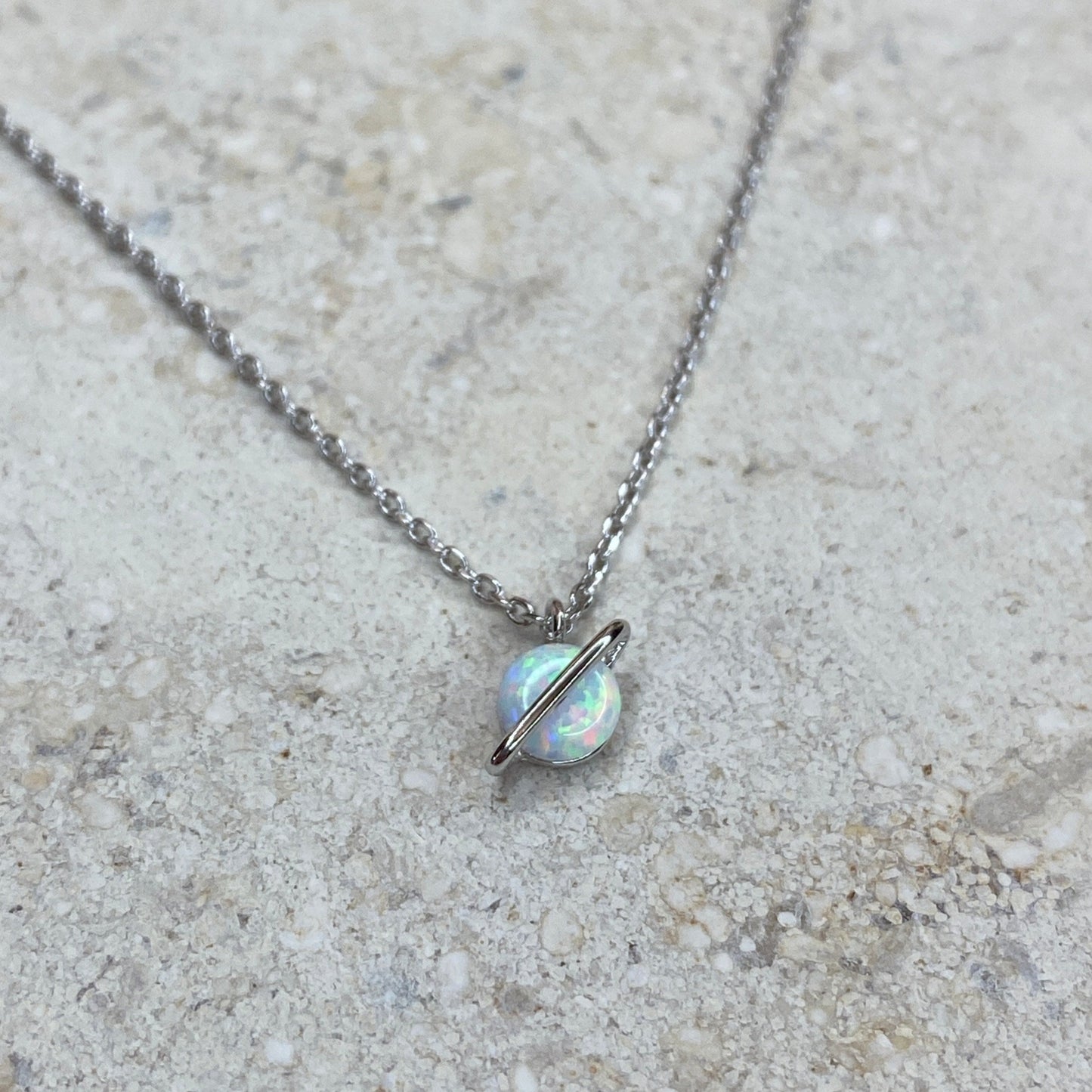 Opal Planet Necklace