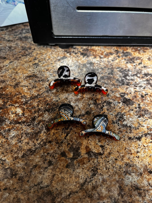 Tortoise Shell Claw Clips