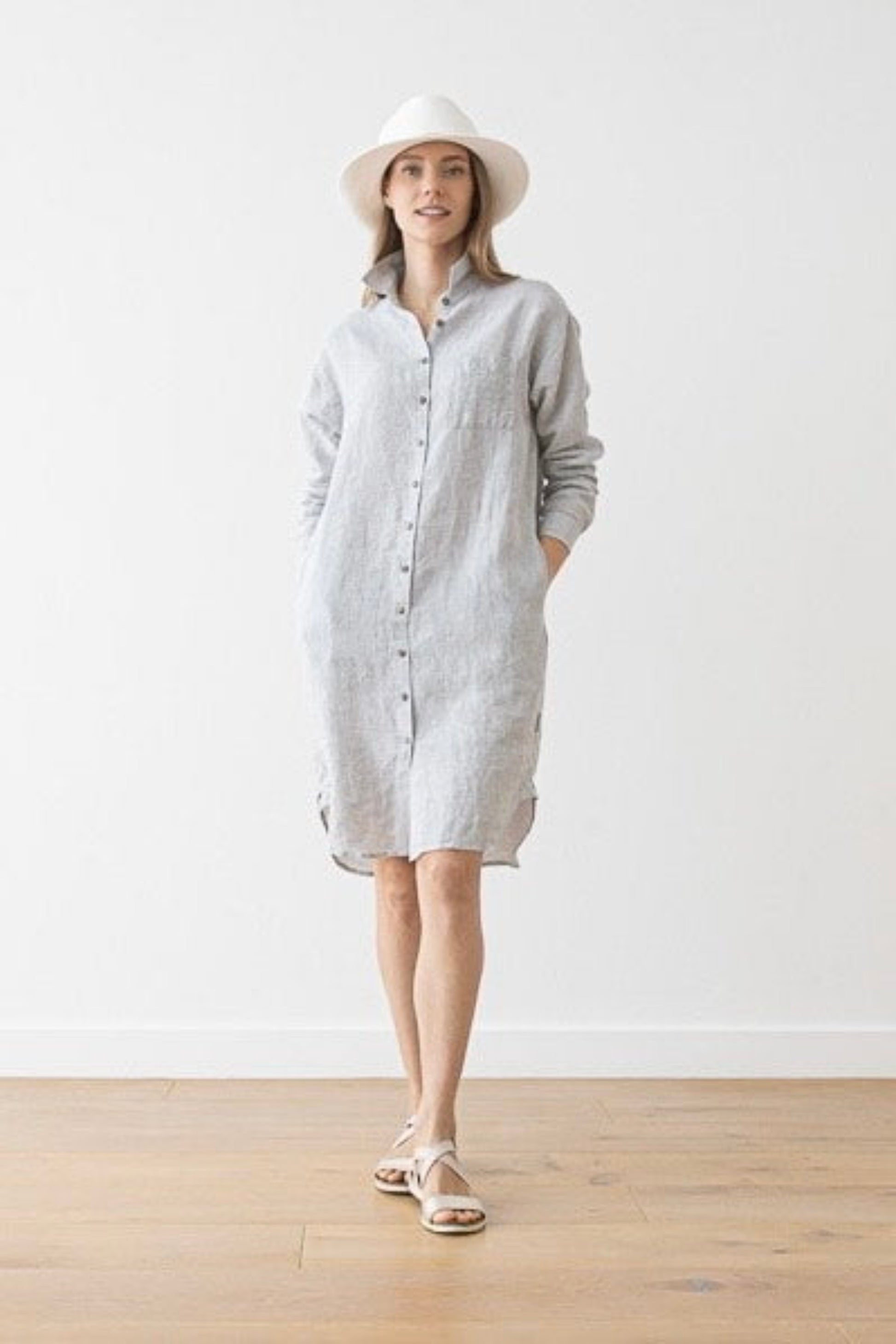 Linen Shirt Dress | Paula Silla Designs Linen Shirt Dress | Paula Silla Designs