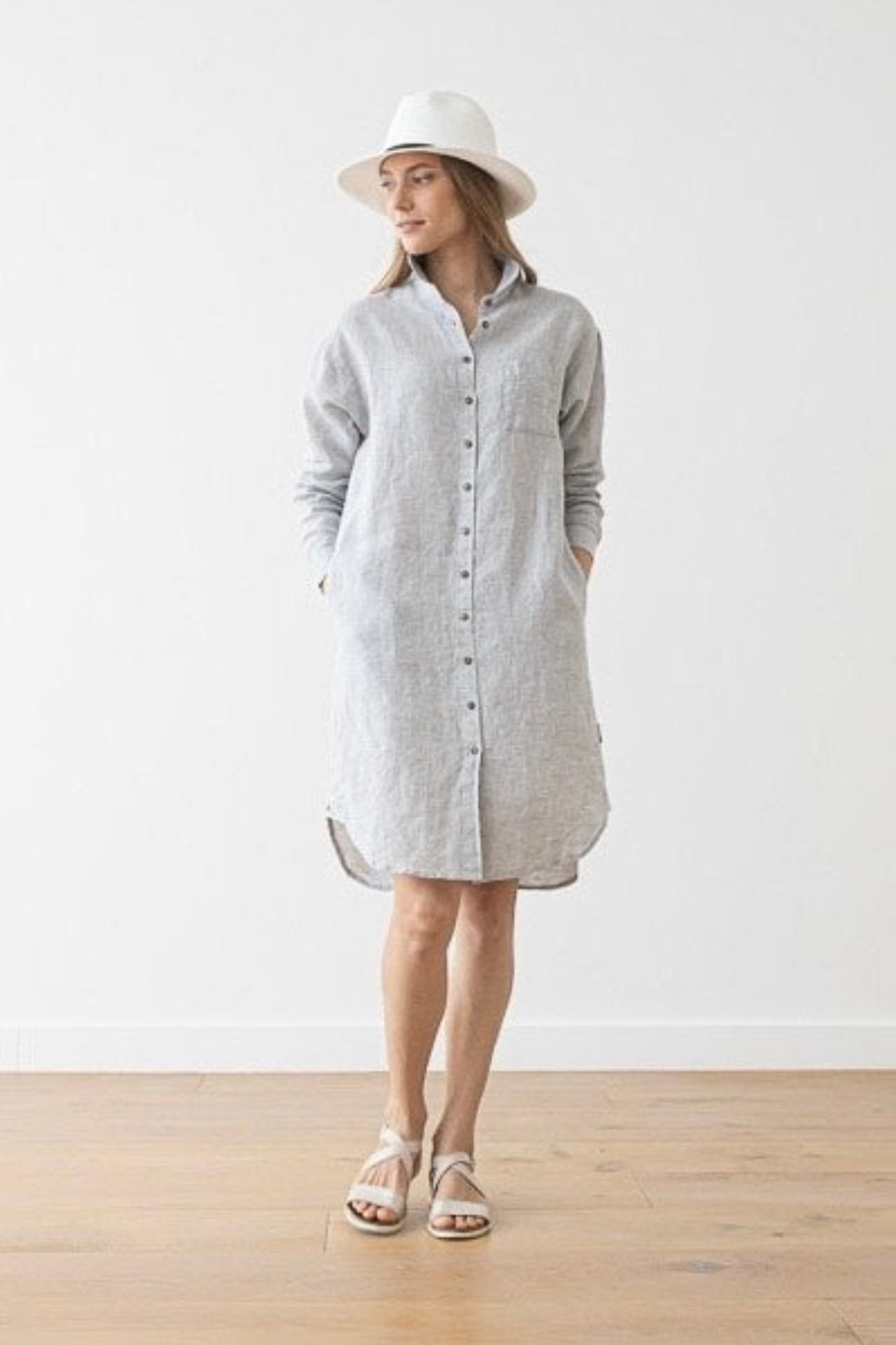 Linen Shirt Dress | Paula