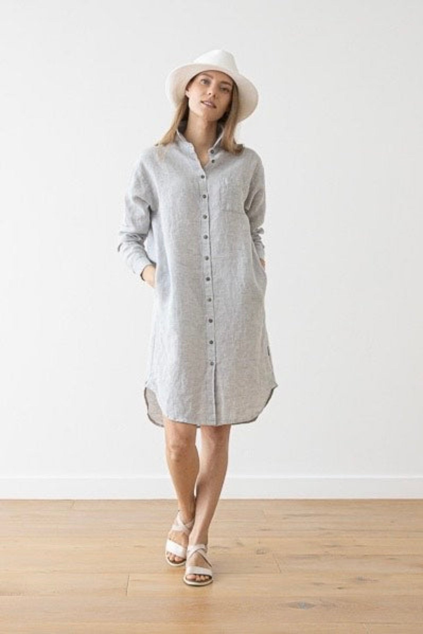 Linen Shirt Dress | Paula