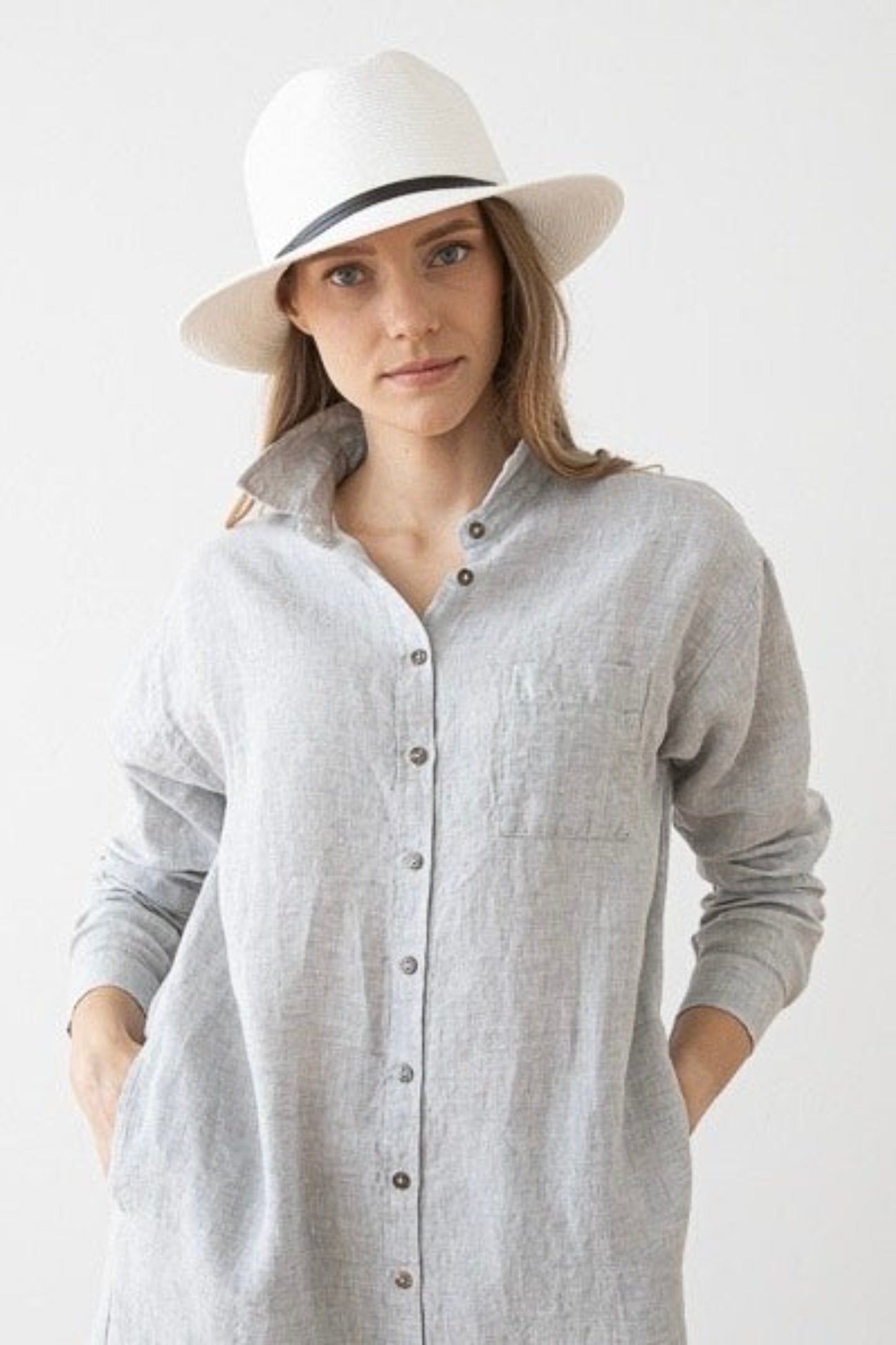 Linen Shirt Dress | Paula