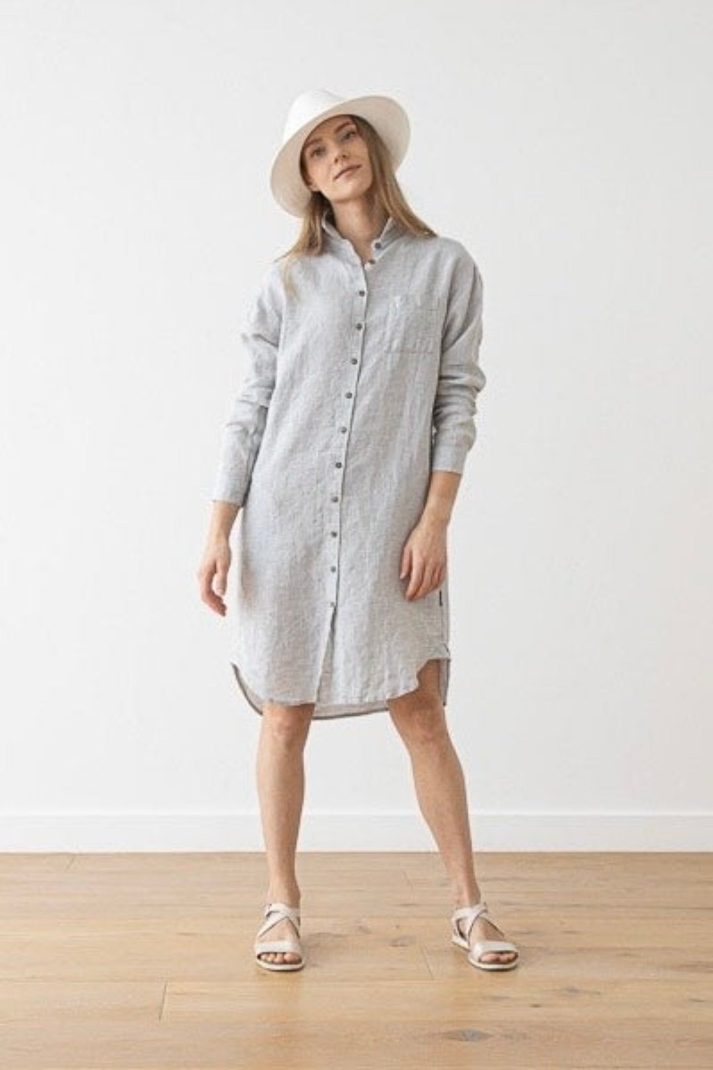 Linen Shirt Dress | Paula