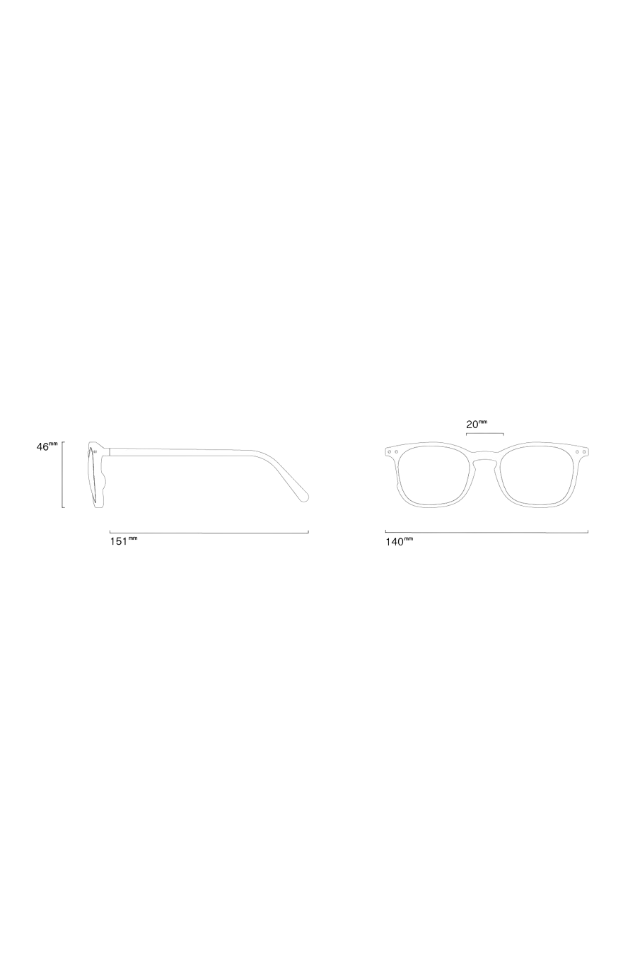 Izipizi Sun Glasses #E | Black with Grey Lenses