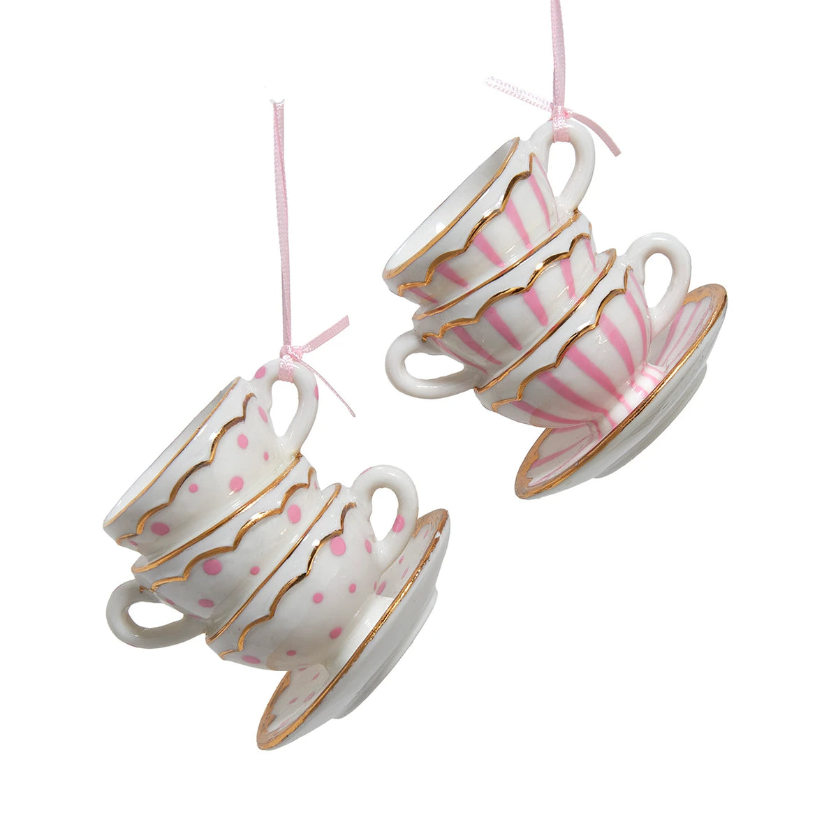 Porcelain Tea Cup Ornaments,