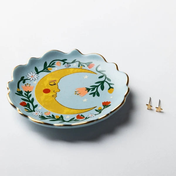Jewelry Dish & Earring Set | Flower Moon