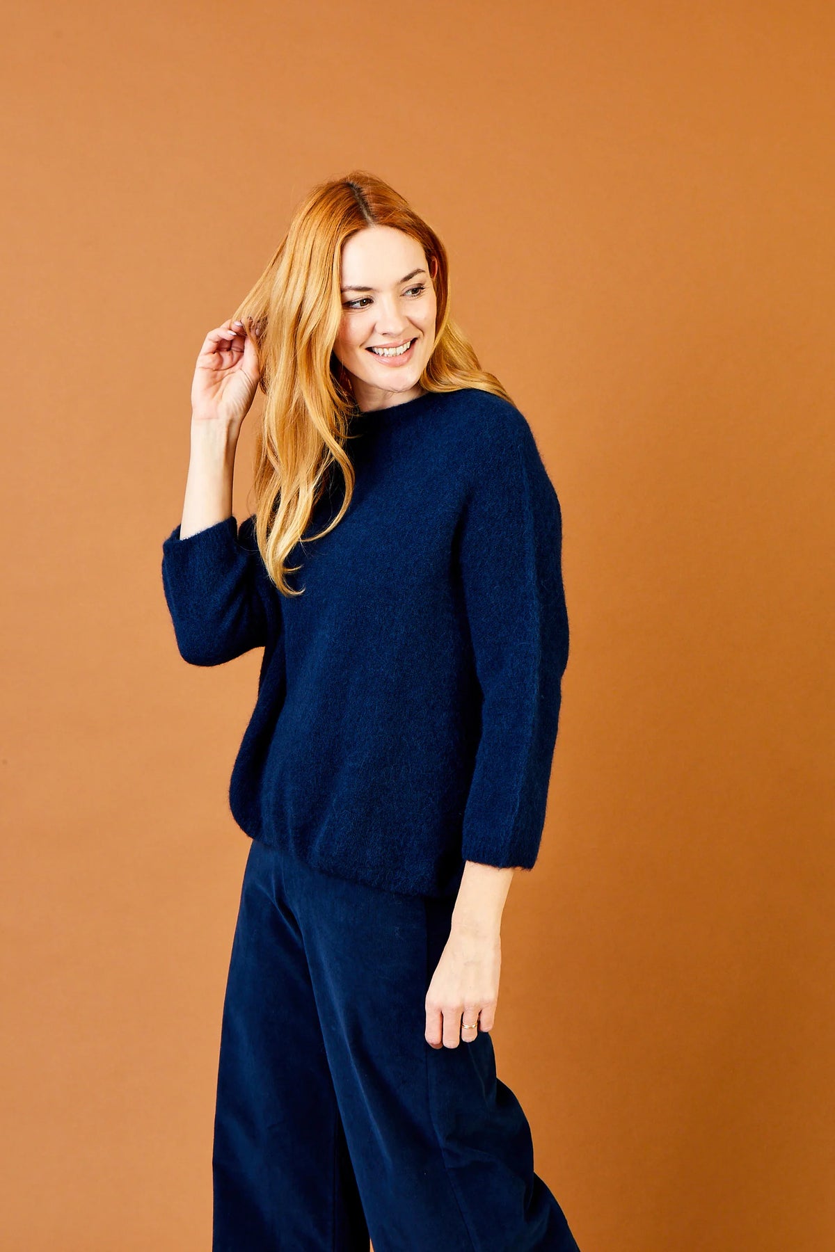 Jenny Baby Alpaca Boxy Knit Sweater