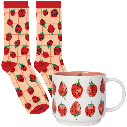 Berry Sweet Sip & Sox | Set of Two