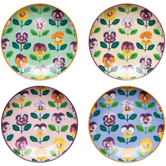 Pansy Appetizer Plates Individual