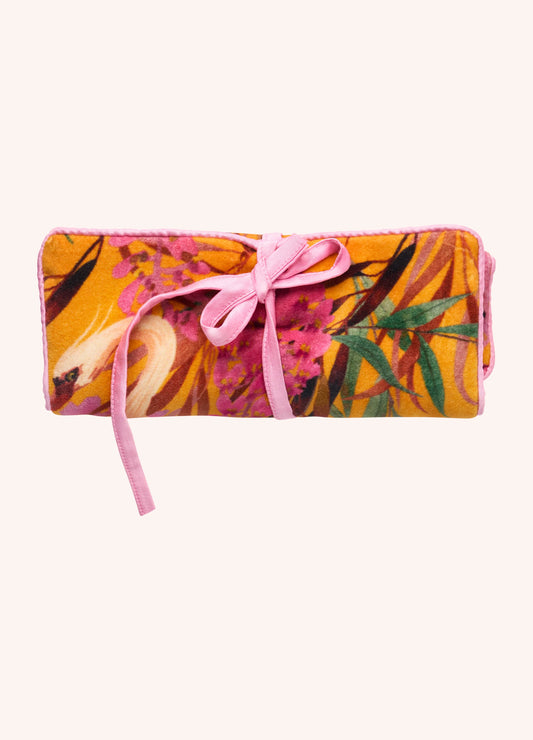 Jewelery Roll Oriental Crane