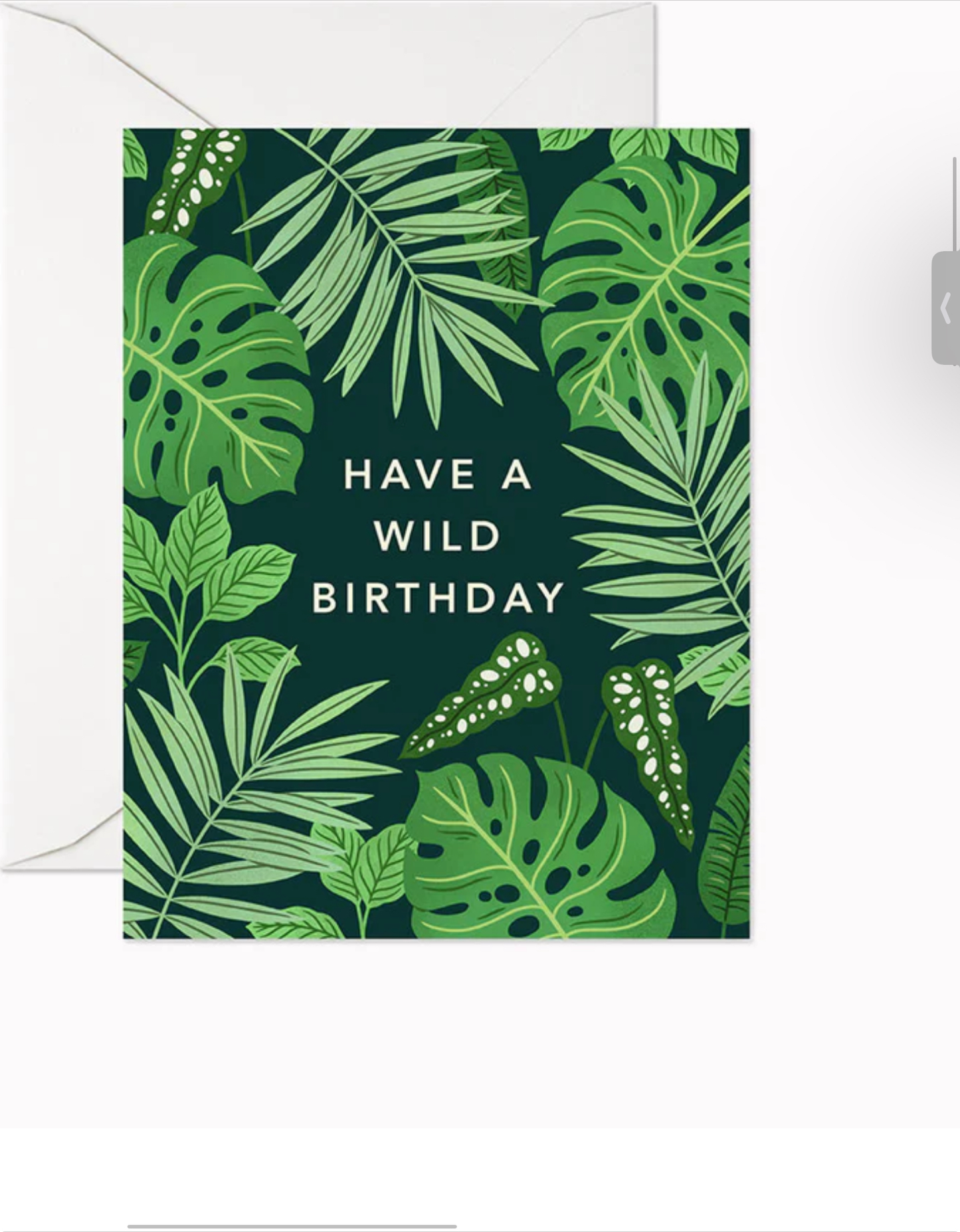 Jungle birthday card