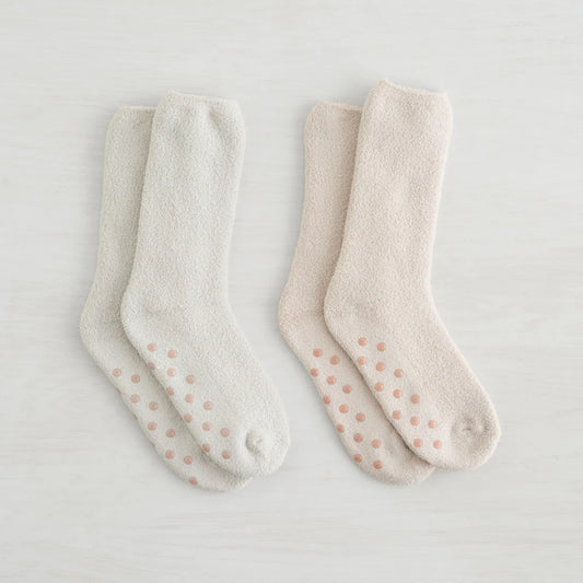 2 PK Womens Full Terry Sponge Crew Sock