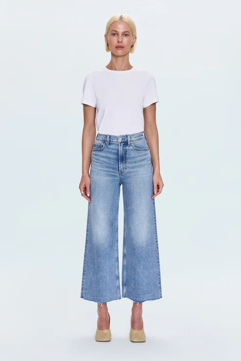 Lana Crop High Rise Ultra Wide Jean | Bistro