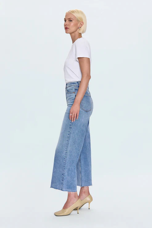 Lana Crop High Rise Ultra Wide Jean | Bistro