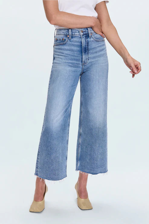 Lana Crop High Rise Ultra Wide Jean | Bistro