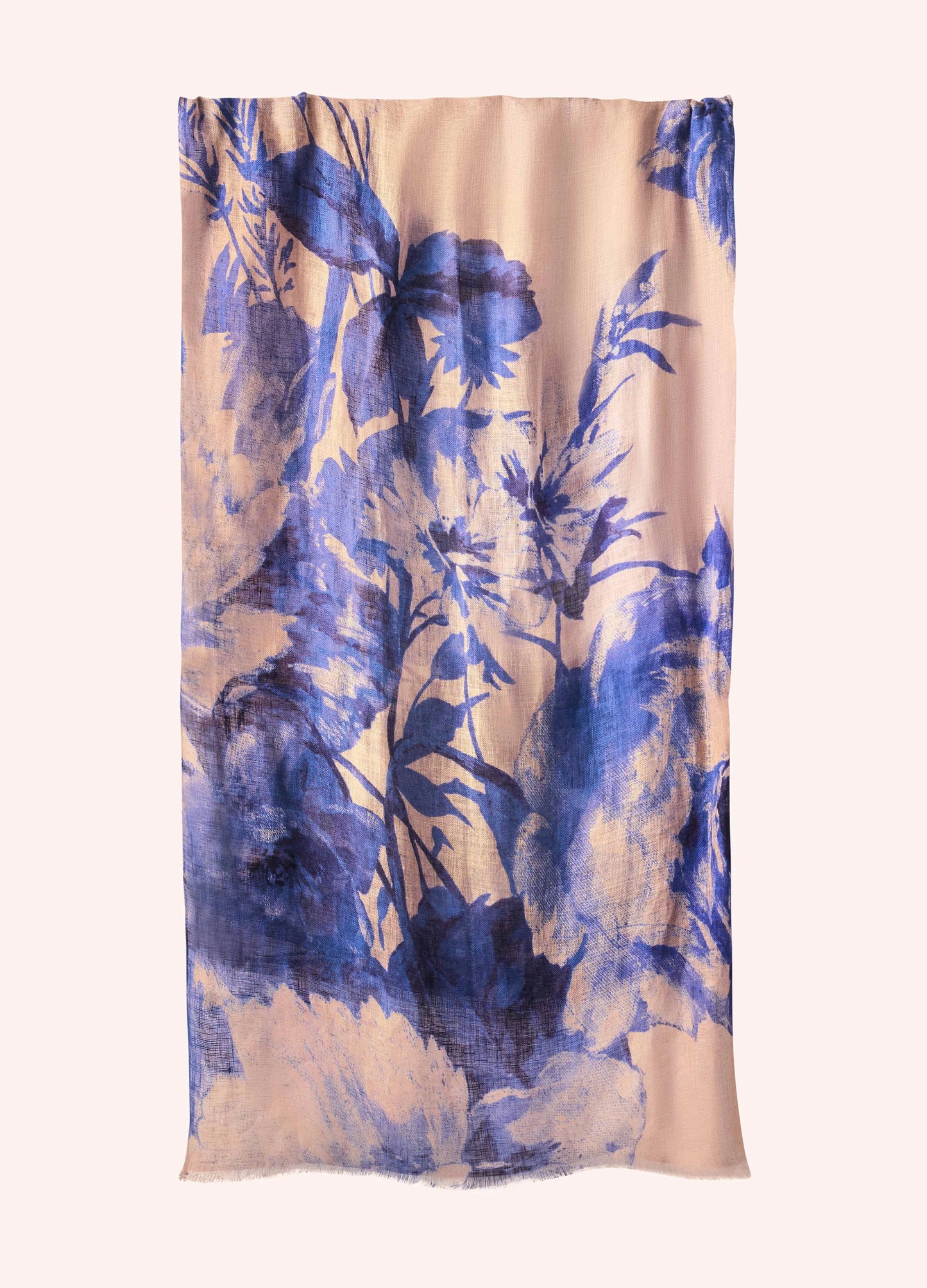 China Blue Blooms Scarf