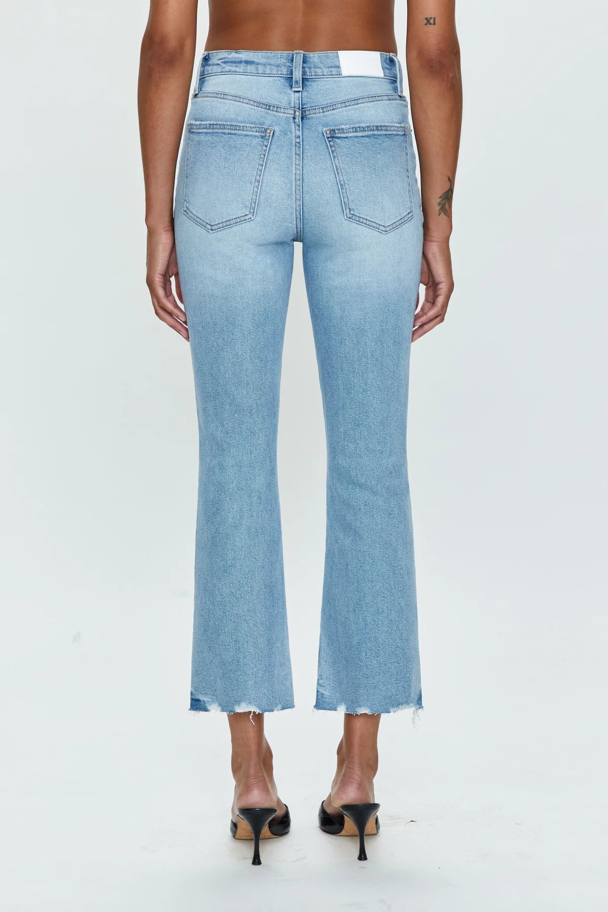 LENNON High Rise Cropped Boot Cut Jeans | Discover Vintage