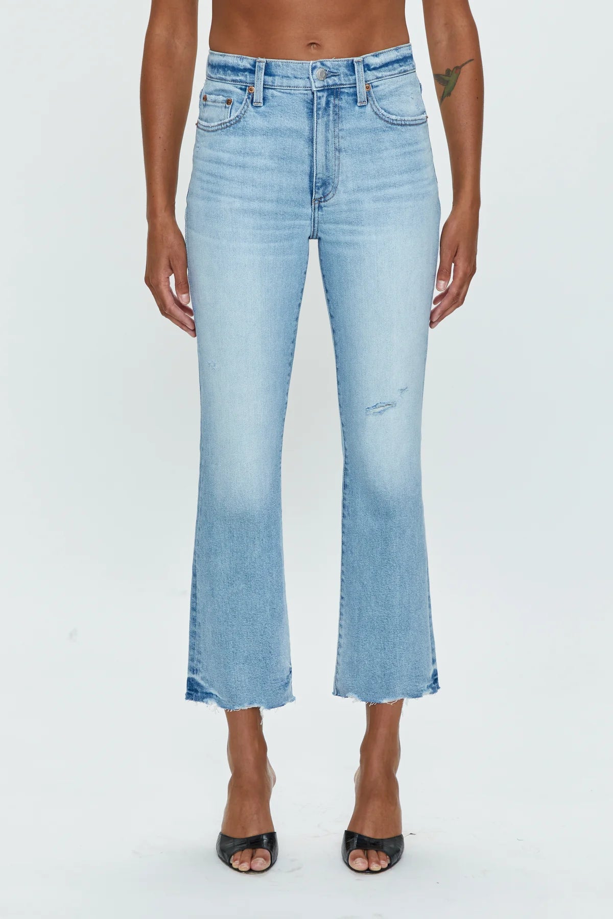 LENNON High Rise Cropped Boot Cut Jeans | Discover Vintage