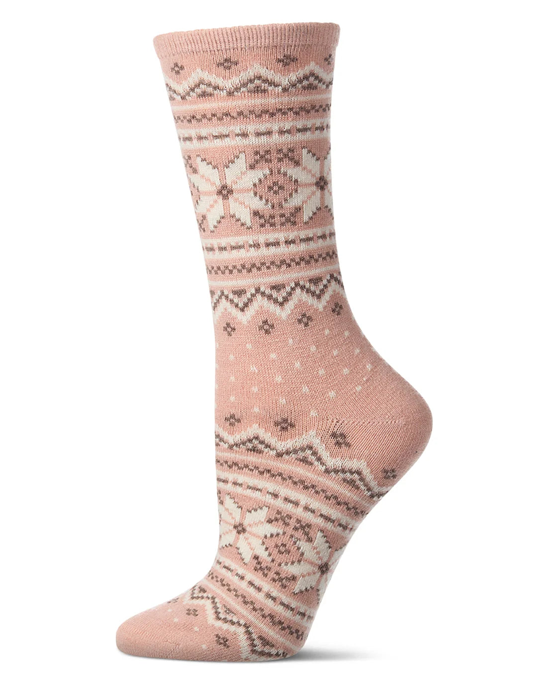 Fairisle Ladies Cashmere Crew