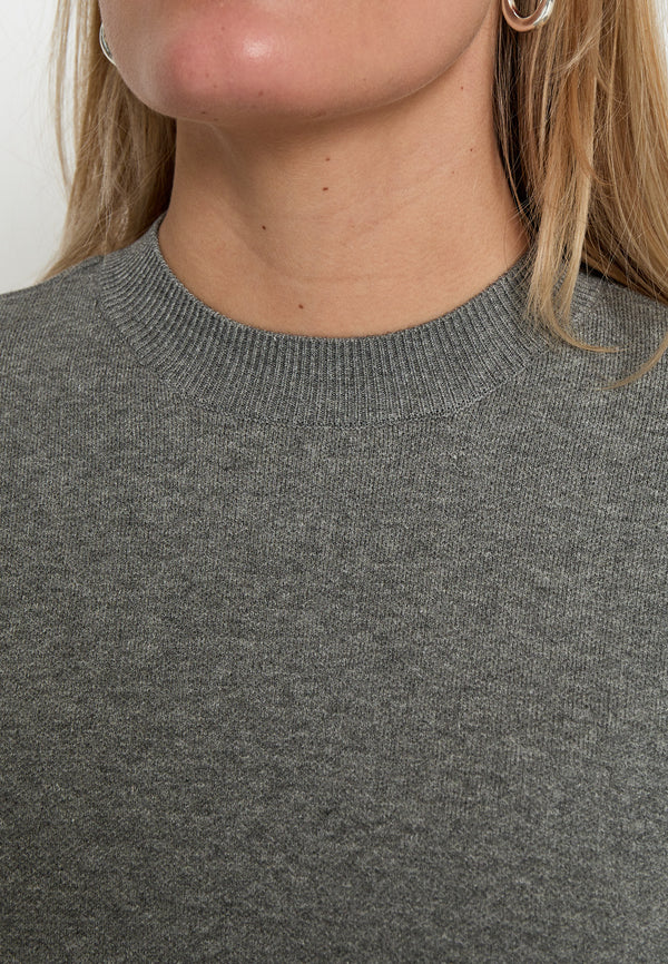 MS Lupi Knit T-Shirt - Gunmetal Melange