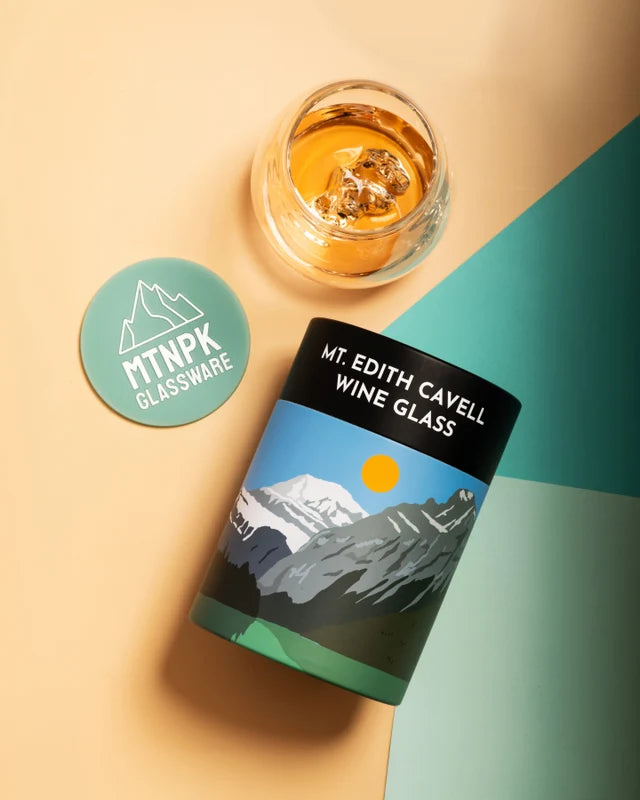 Mt. Edith Cavell Wine Glass