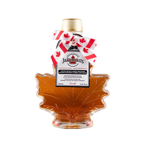 Jakeman's Pure Maple Syrup - Autumn Leaf Glass, 100ml