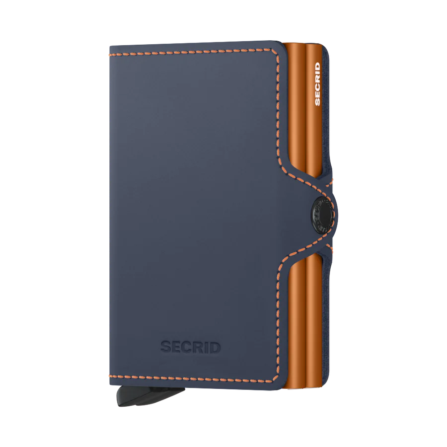 Twinwallet | Matte Night Blue & Orange