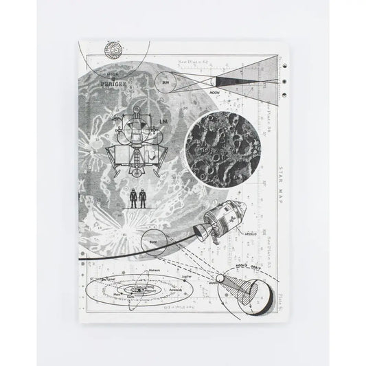 Moon Landing Hardcover Notebook | Blank