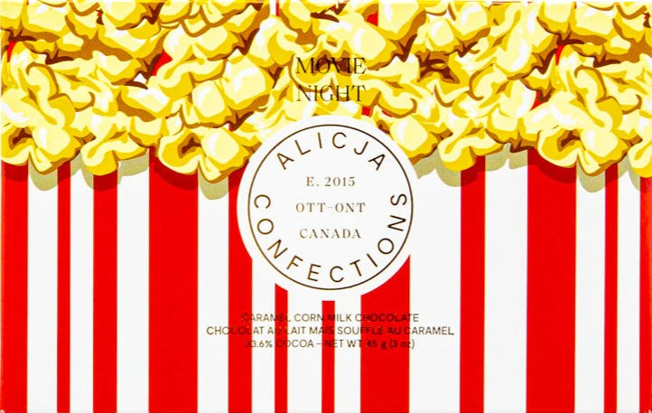 Movie Night | Caramel Popcorn 33.6% Milk Chocolate