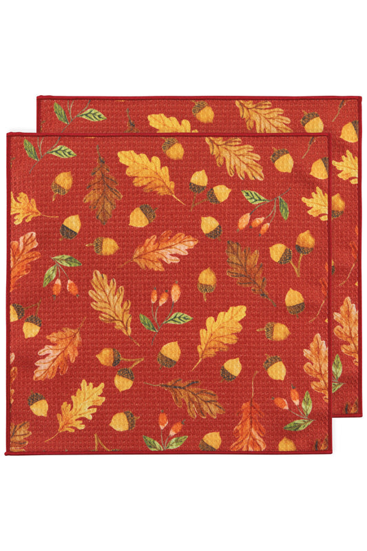 Oak & Acorn Recycled Microfibre Dishcloth Set