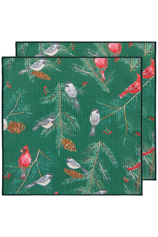 Birds & Boughs Recycled Microfibre Dishcloth Set
