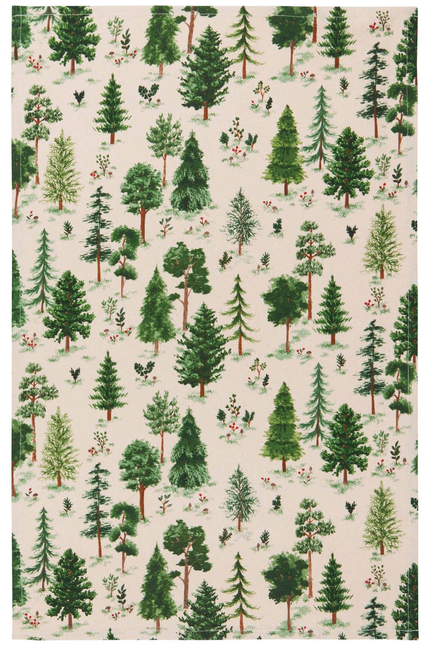 Woodland Printed Cotton Dishtowel