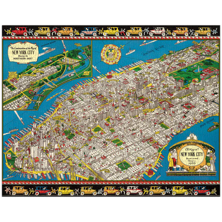 Map of New York 1000 Piece Puzzle