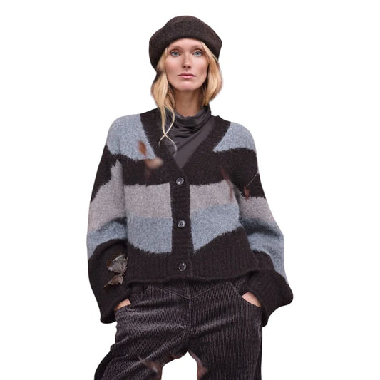 Noen Knit Striped Cardigan