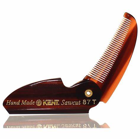 Kent 87T Folding Moustache Comb