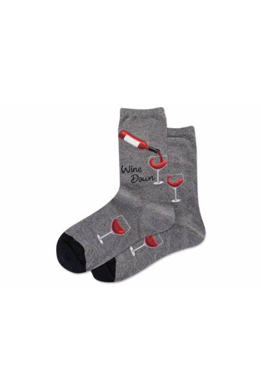 HOTSOX Women's "Wine Down" Crew Socks