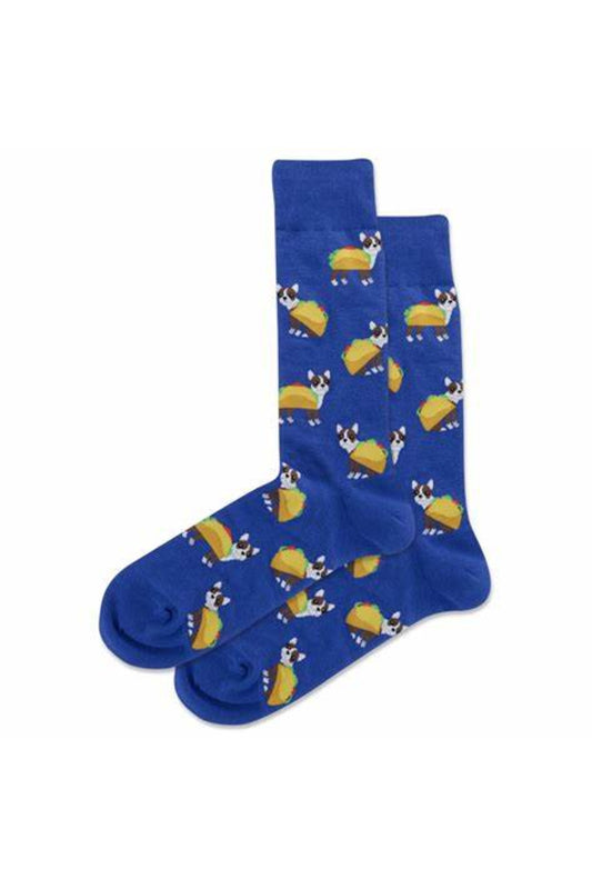 HOTSOX Women's Taco Terrier Crew Socks