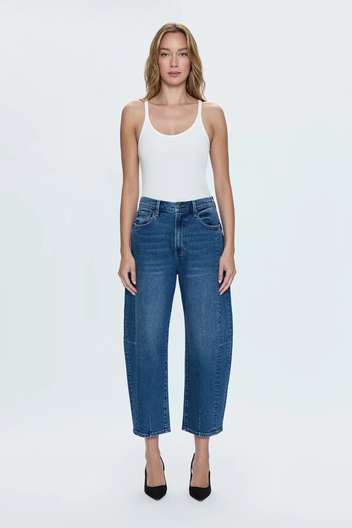 Eli High Rise Barrel Jean - Arched