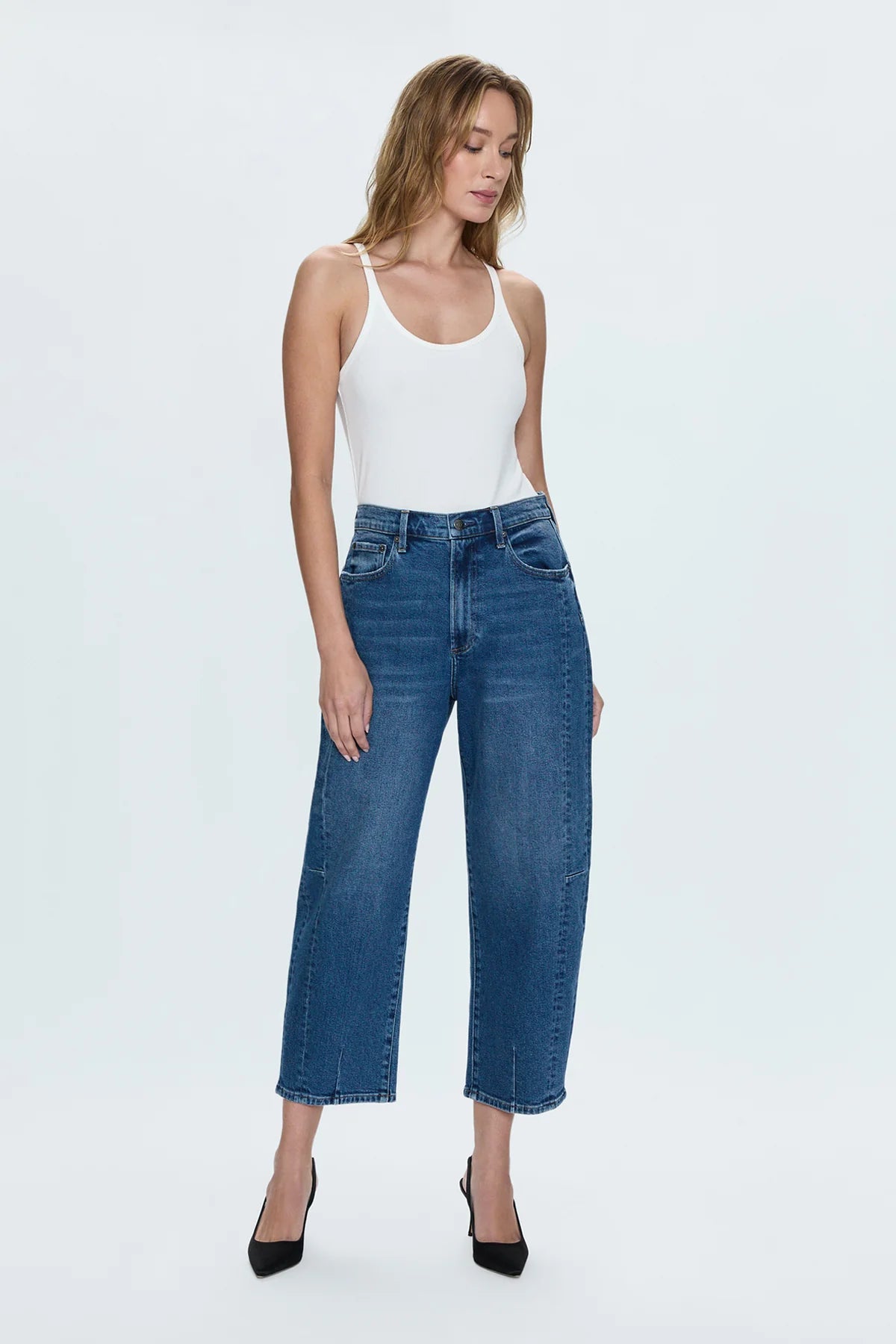 Eli High Rise Barrel Jean - Arched