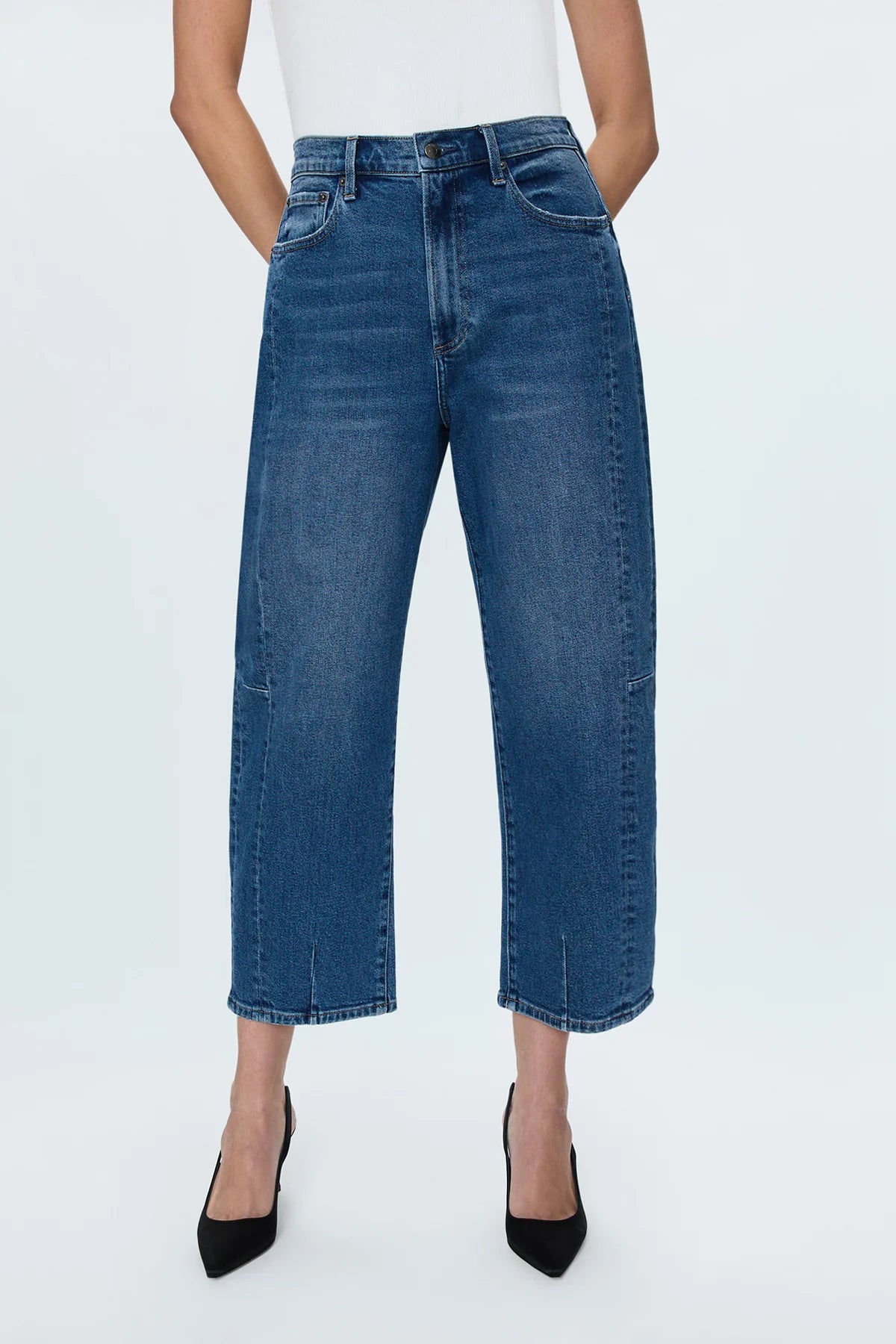 Eli High Rise Barrel Jean - Arched