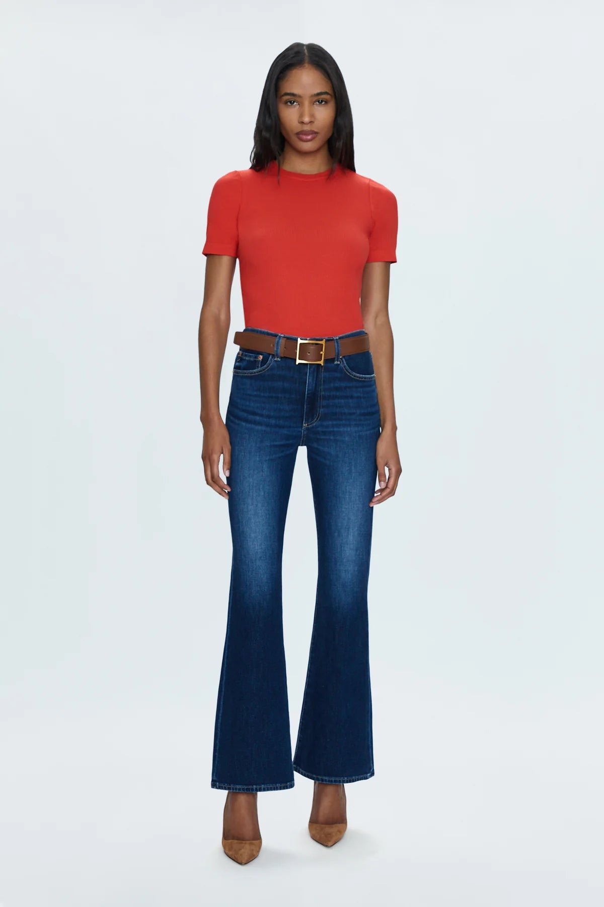 Haven High Rise Boot Cut Jeans | Greenwich