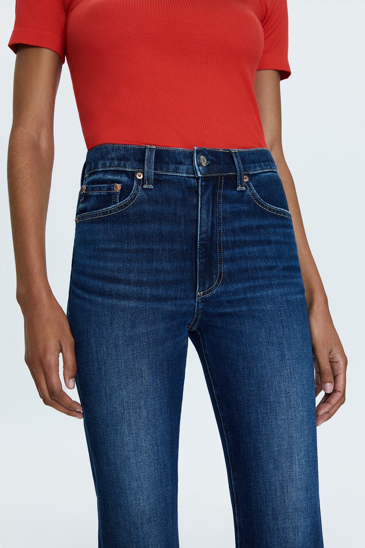 Haven High Rise Boot Cut Jeans | Greenwich