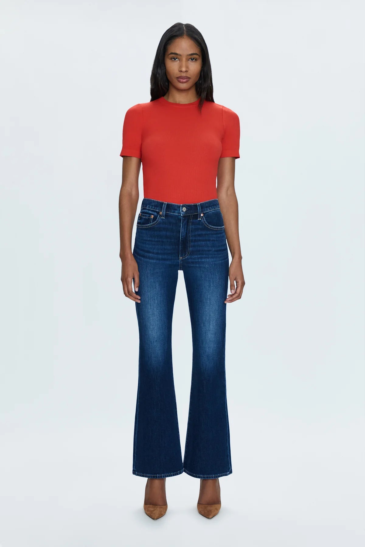 Haven High Rise Boot Cut Jeans | Greenwich