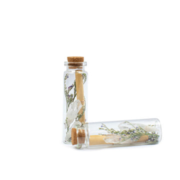 Crystal Wishing Bottles - White