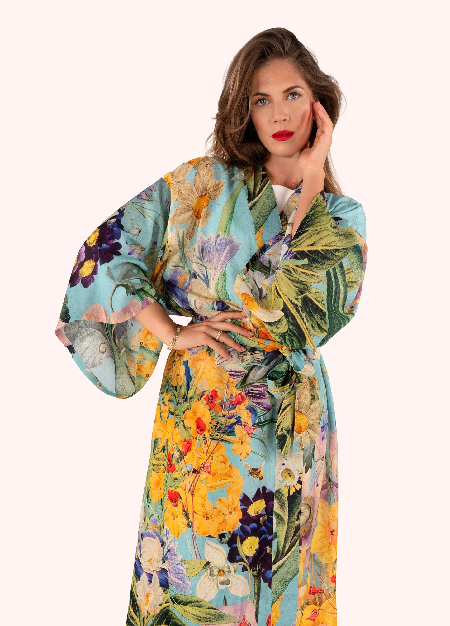 Kimono Gown - Spring Flora