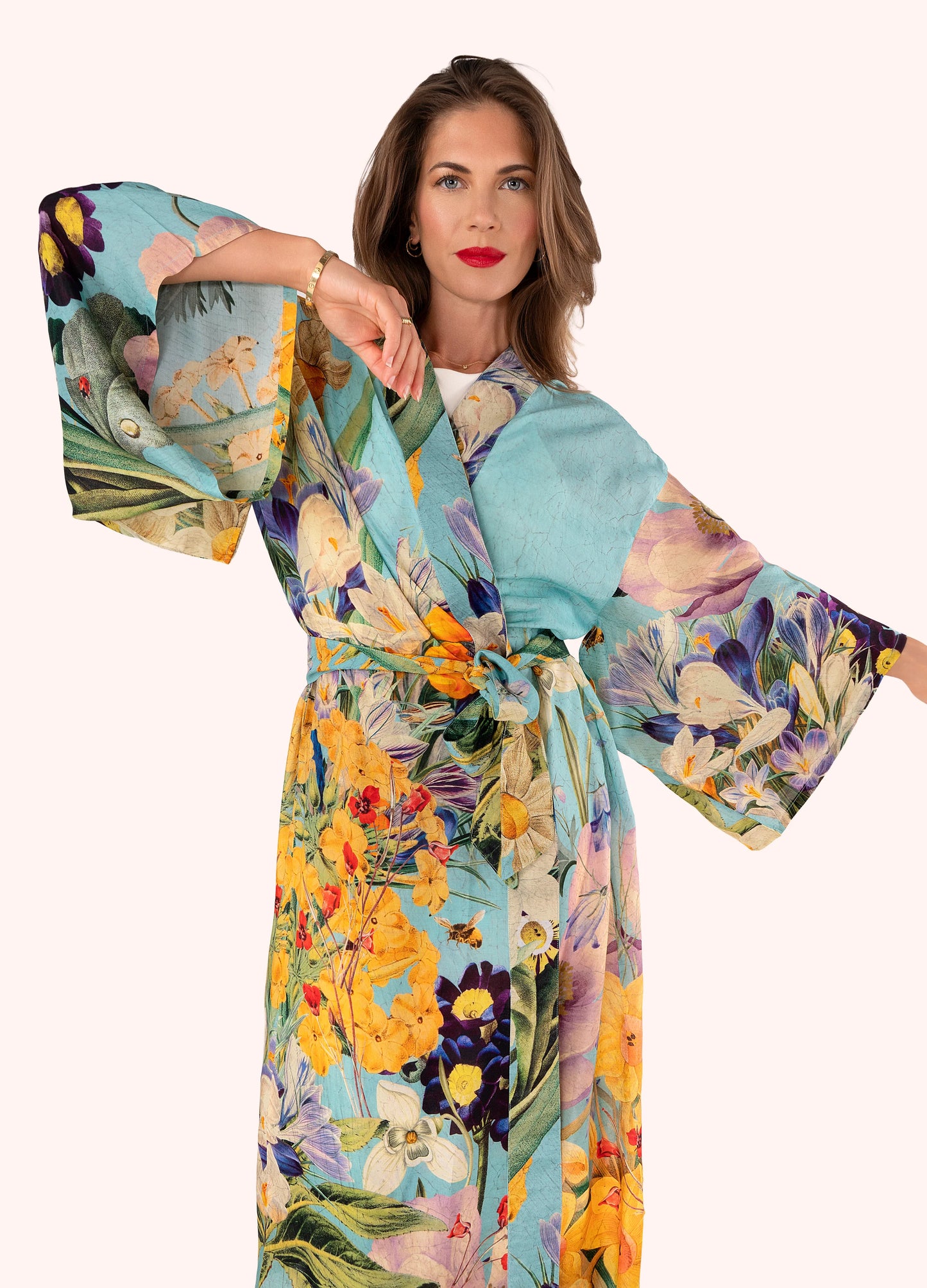 Kimono Gown - Spring Flora