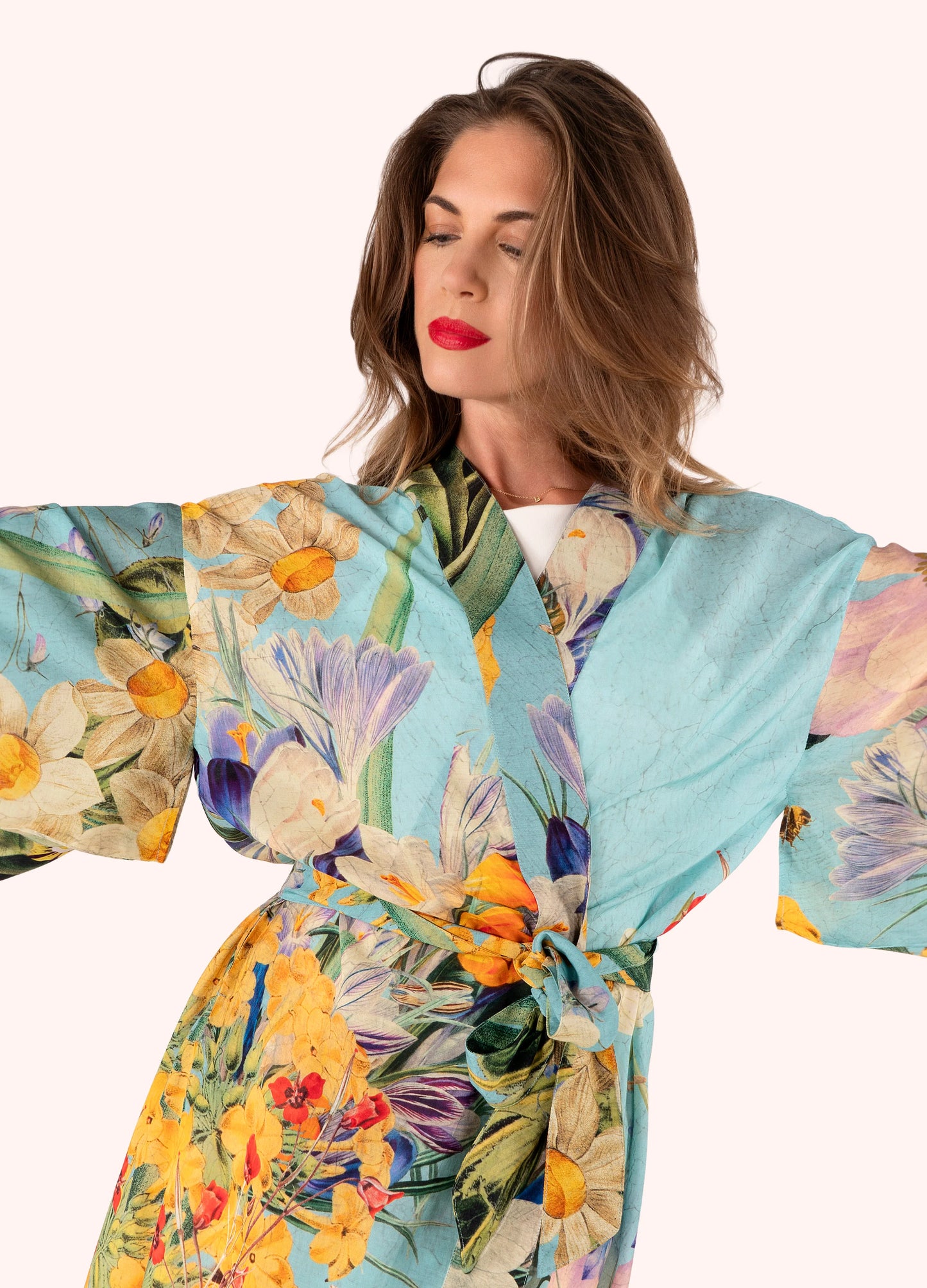 Kimono Gown - Spring Flora