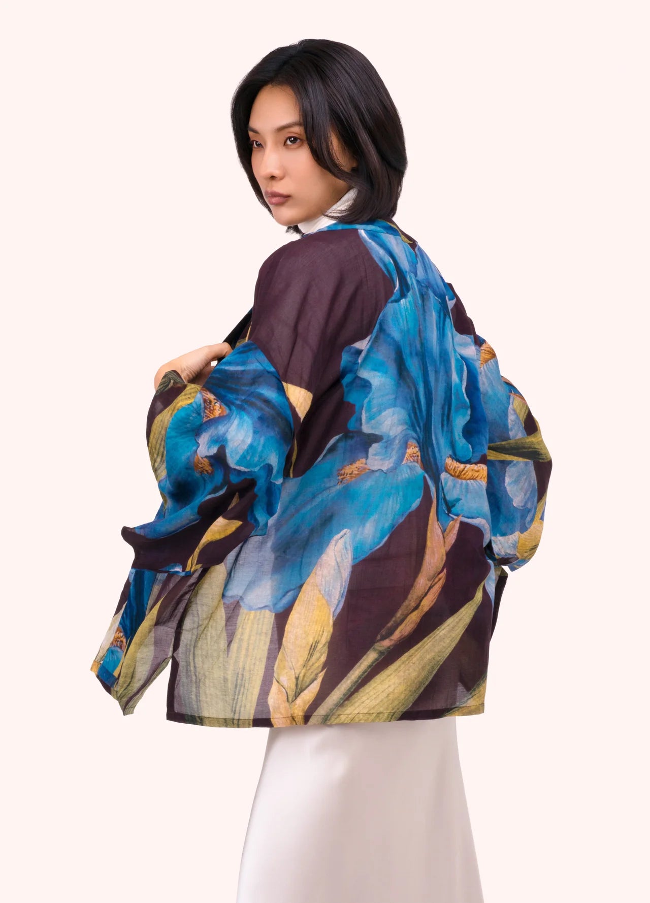 Short Kimono Jacket - Iris